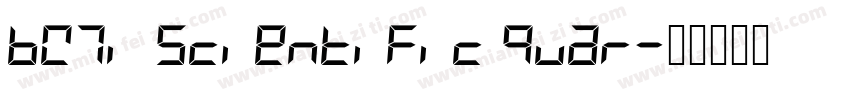 BW7i Scientific Quar字体转换